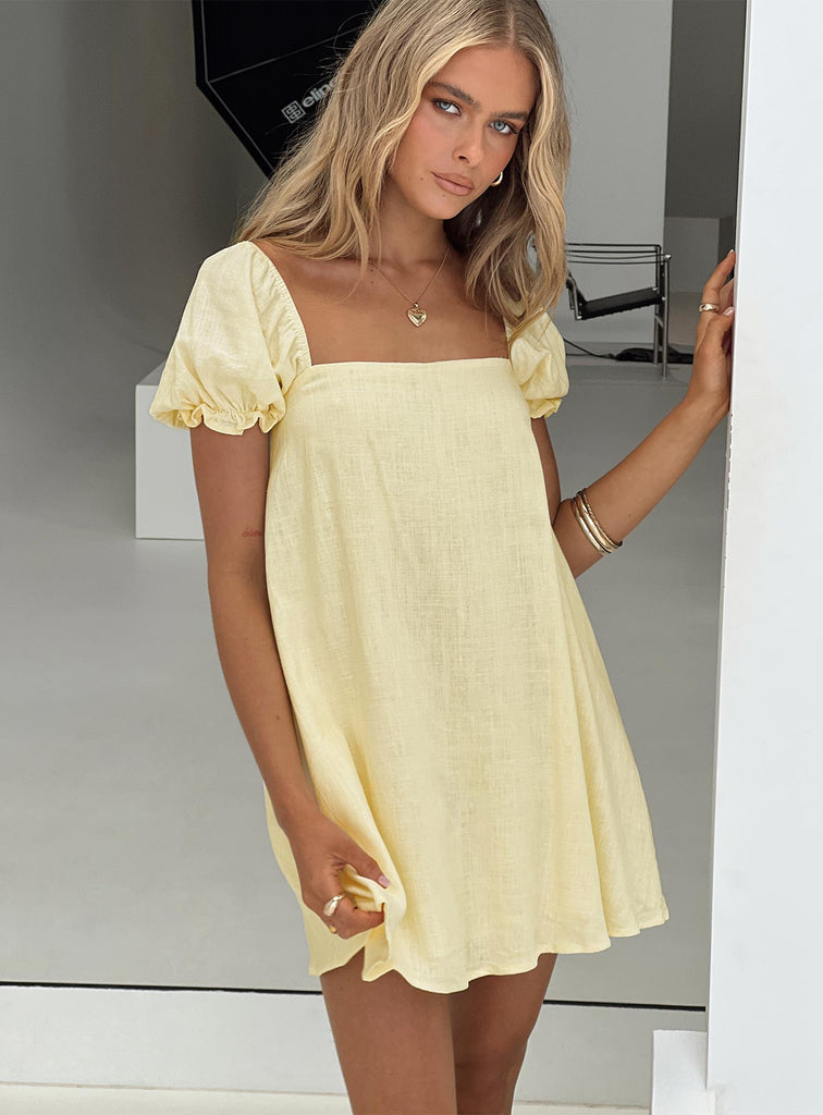 Carlita Mini Dress Yellow
