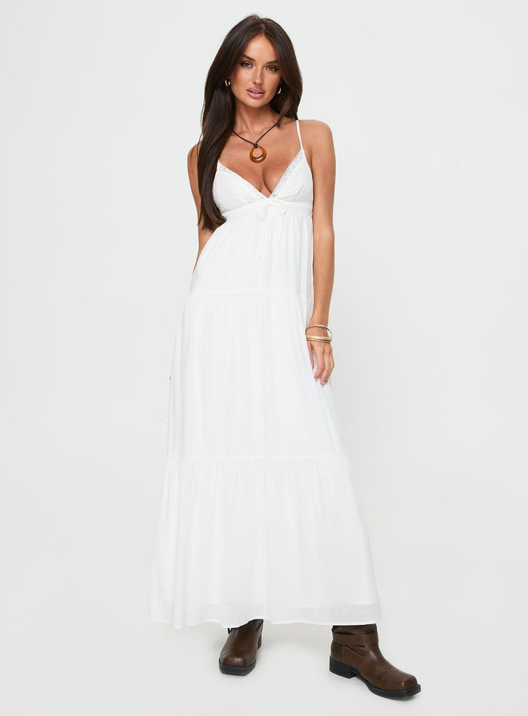 Nicoletta Maxi Dress White