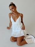 product Princess Polly Asymmetric Neckline  Dionne Mini Dress White