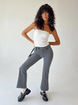 product Princess Polly High Waisted Pants  Yianna Low Waist Flare Pants Grey