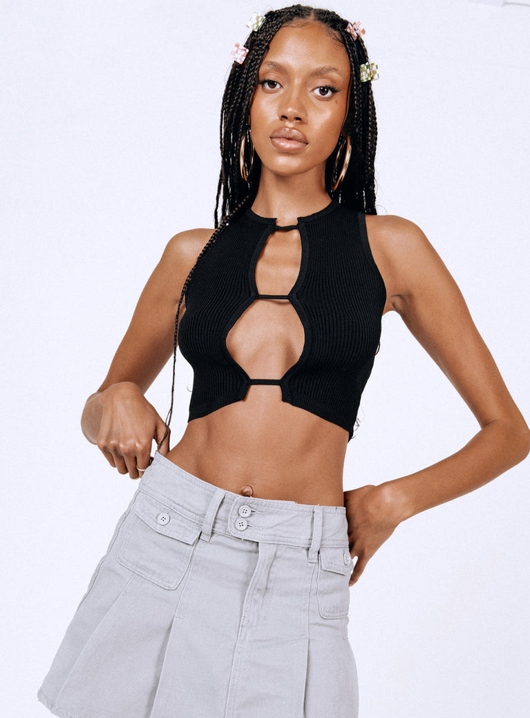 product Princess Polly  Resurgance Crop Top Black