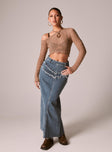 product Lune Denim Maxi Skirt Blue Princess Polly  Maxi 