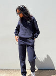 product Princess Polly High Waisted Pants  Out Of Office Tracksuit Pants Navy