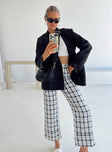 product Princess Polly High Waisted Pants  Euros Pants Black/White