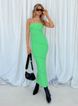 product Princess Polly Asymmetric Neckline  Oscar Midi Dress Green