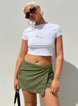 product Motel Zephyr Skirt Olive Princess Polly  Mini Skirts Mini Skirts 