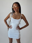 product Princess Polly Asymmetric Neckline  Katrina Mini Dress White