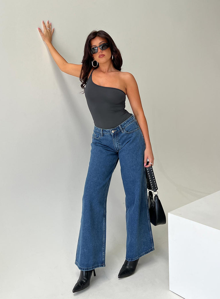 product Princess Polly High Waisted  Ramos Low Rise Jeans Denim Petite