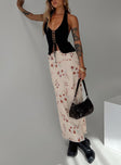   front view of model wearing Princess Polly Sunbliss Maxi Skirt Multi Maxi 