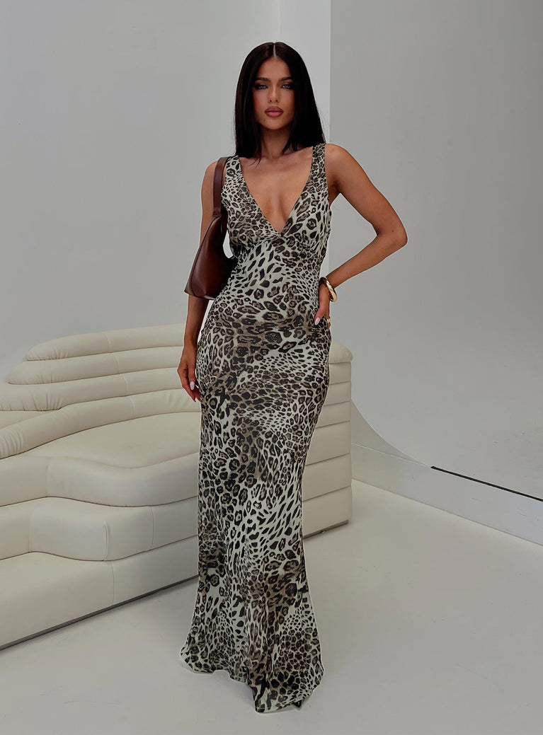 Nellie Maxi Dress Leopard