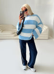 Pomeline Knit Jumper Blue / White