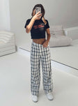 product Princess Polly High Waisted Pants  Euros Pants Black/White