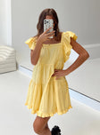 product Princess Polly Square Neck  Jayson Mini Dress Yellow