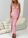 product Princess Polly Asymmetric Neckline  Emily Maxi Dress Gin Fizz Pink