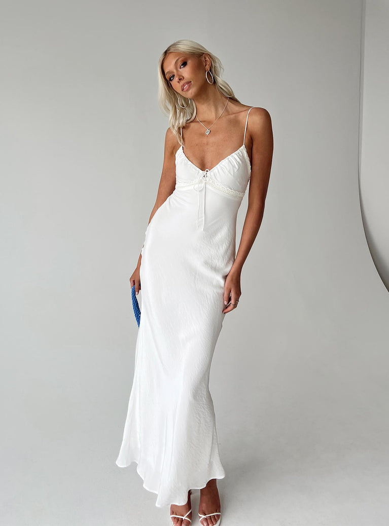 product Princess Polly High Neck  Emily Maxi Dress White Tall