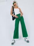 product Princess Polly High Waisted  Nicolson Jean Green