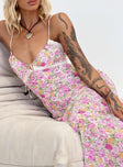 product Princess Polly Crew Neck  Emily Maxi Dress Pink Floral Tall