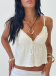 product Princess Polly Sleeveless Square Neck  Kellan Top Cream