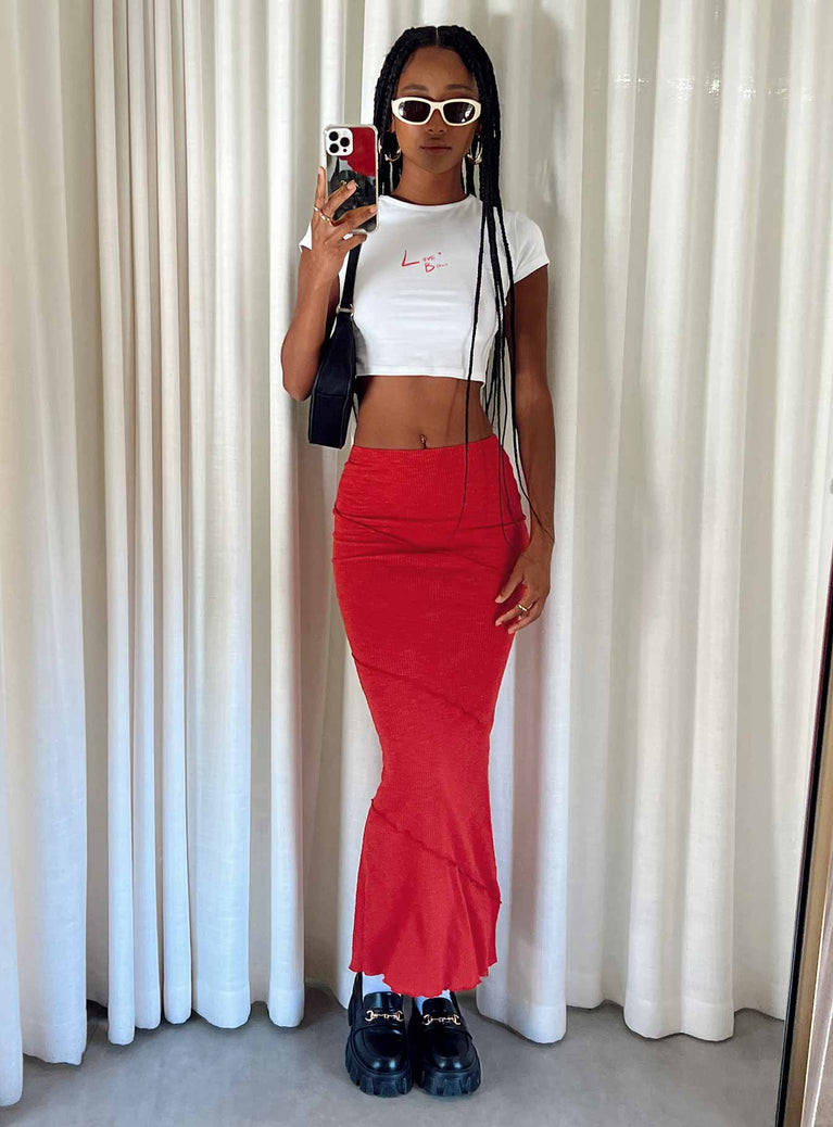 product Oscar Maxi Skirt Red Princess Polly  Maxi 