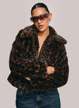 Popstar Jacket Chocolate Cheetah