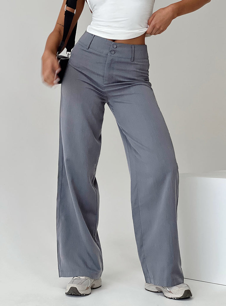 product Princess Polly High Waisted Pants  Alaina Pants Grey