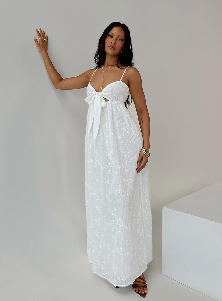 Granno Maxi Dress White