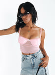 product Princess Polly Sleeveless Scoop Neck  Drysdale Bustier Top Pink