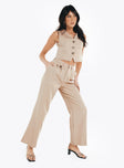 product Princess Polly High Waisted Pants  Murison Pants Beige