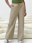 product Princess Polly High Waisted Pants  Erilyn Drawstring Pants Beige