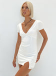 product Princess Polly V-Neck  Kacey Mini Dress White