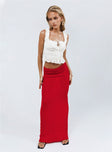 product Belle Knit Maxi Skirt Red Princess Polly  Maxi 