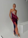 back view of model wearing Princess Polly Amoret Maxi Dress Multi Scoop Neck 