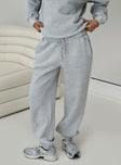 Dream Fleece Ankle Cuff Sweatpants Grey Marle