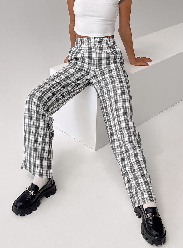 product Princess Polly  Archer Pants Grey Plaid