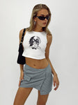 product Motel Rhory Skirt Light Grey Princess Polly  Mini Skirts 