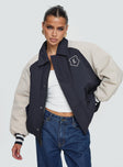 Hailey Bomber Jacket Navy