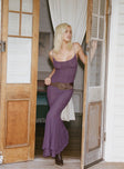 product Princess Polly Asymmetric Neckline  Sikora Vintage Maxi Dress Purple