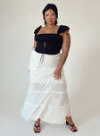 product Sun Down Mid Rise Maxi Skirt Curve White Princess Polly  Maxi 