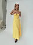 Eleanora Maxi Dress Lemon Yellow