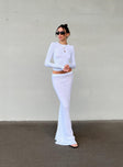 product Belle Knit Maxi Skirt White Princess Polly  Maxi 