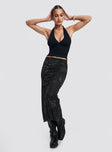 Eleazar Mesh Maxi Skirt Black