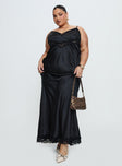 Jorjette Lace Maxi Dress Black Plunger 