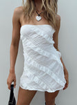 product Princess Polly Square Neck  Lars Strapless Mini Dress White