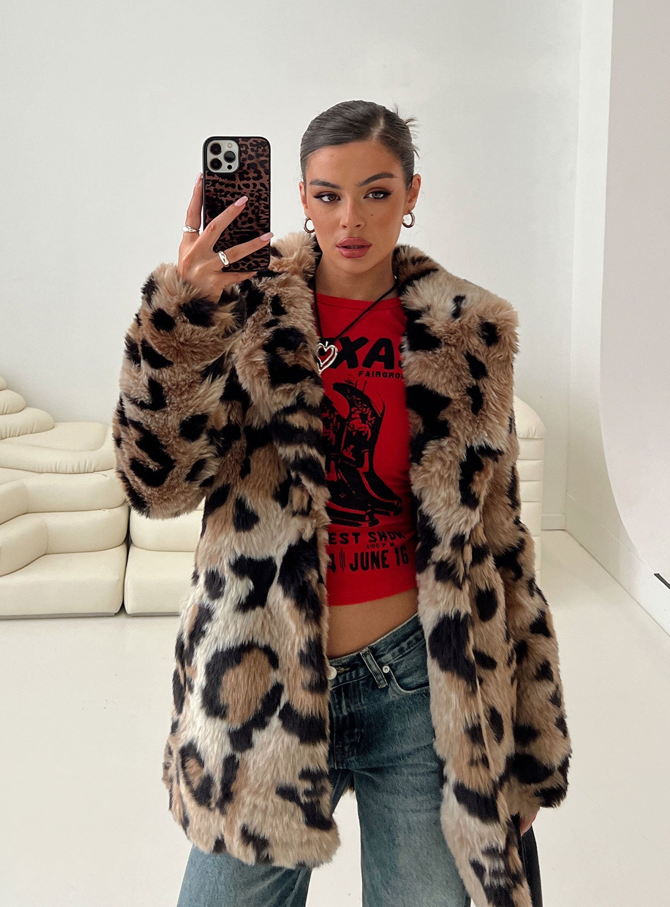 Princess polly leopard jacket best sale