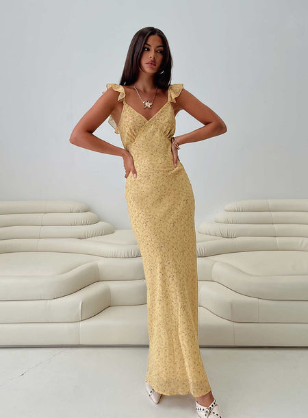 Dearlie Frill Maxi Dress Multi