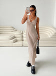 product Princess Polly V-Neck V-Neck  Maysa Geo Maxi Dress Beige