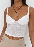 product Princess Polly Sleeveless Square Neck  Baylor Tank Top Ivory