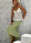 Dreamcatcher Lace Maxi Skirt Green