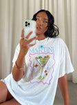 product Princess Polly Full Sleeves High Neck  Martini Oversized Tee White