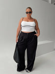 product Princess Polly High Waisted Pants  Archer Pants Black Curve